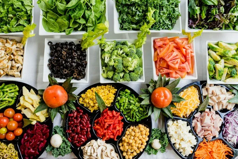 Fresh ingredients for a nutrition plan