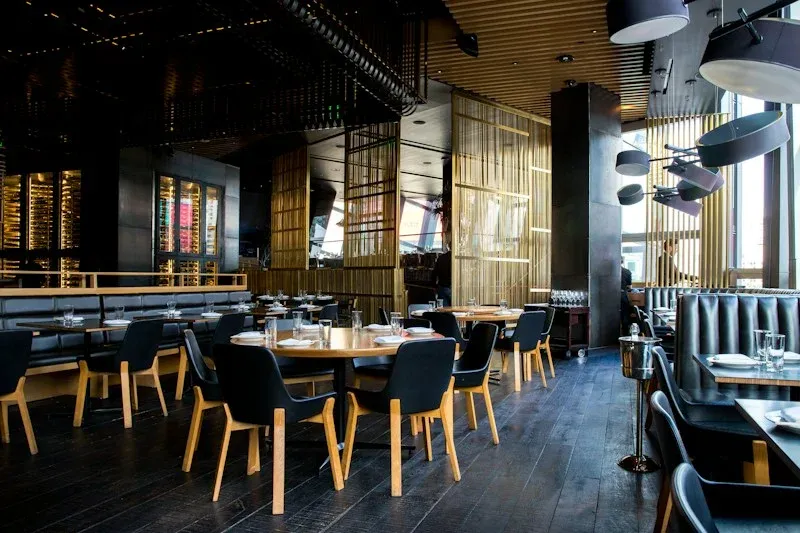Restaurant tables prepared for guests