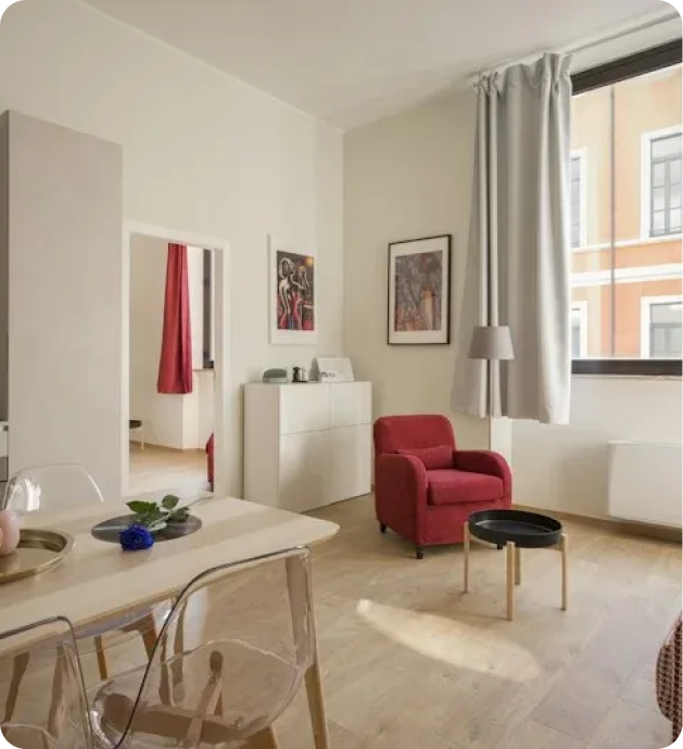 An apartment prepared for a stay